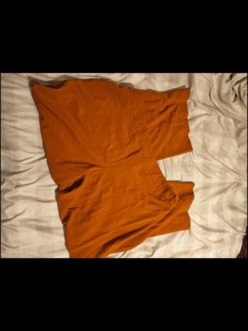 Calvin Klein Orange High-Waist Shorts